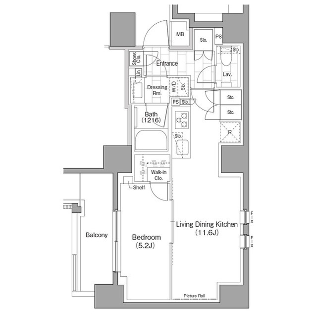 ザ・パークハビオ浅草駒形の間取図