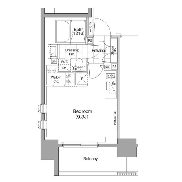 ザ・パークハビオ浅草駒形の間取図