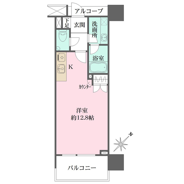 ファミールグラン銀座４丁目オーセンティアの間取図