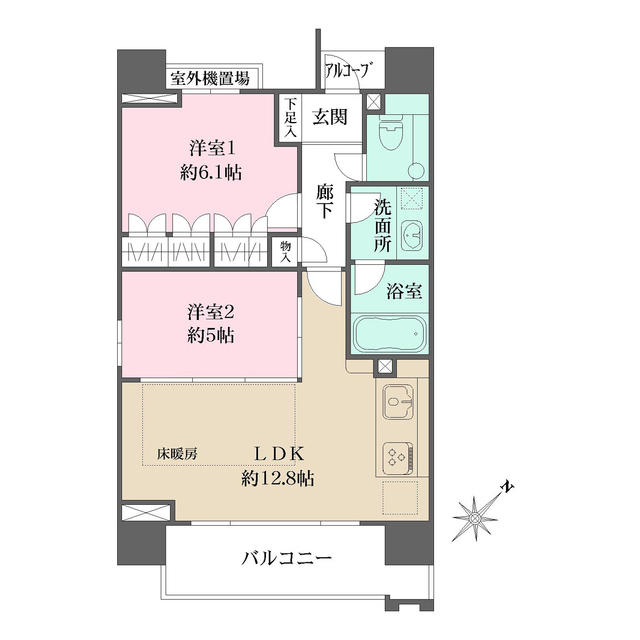 ファミールグラン銀座４丁目オーセンティアの間取図