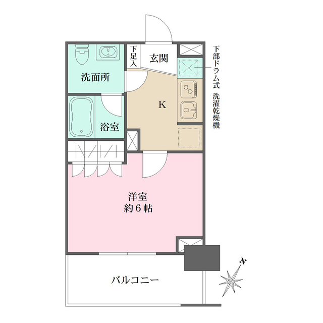 アンディーン月島の間取図