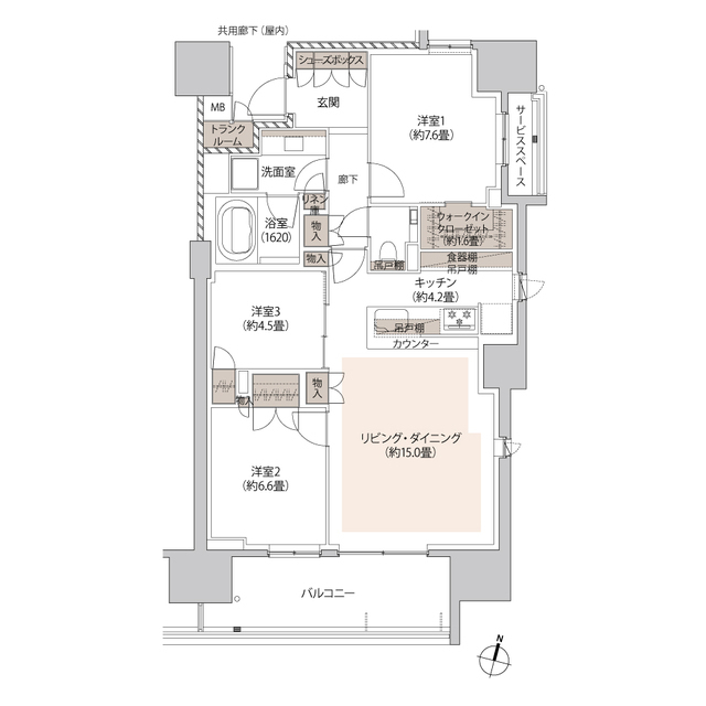 ザ・パークハウス本郷の間取図