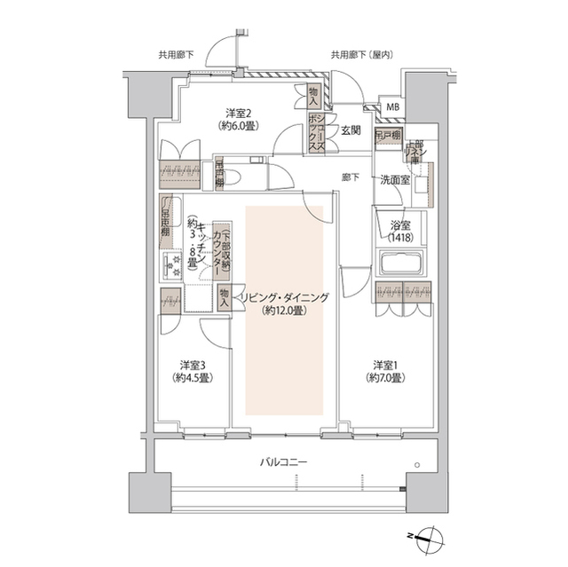 ザ・パークハウス本郷の間取図