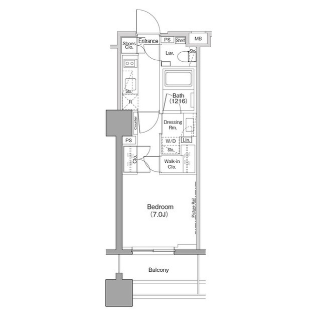 ザ・パークハビオ木場の間取図