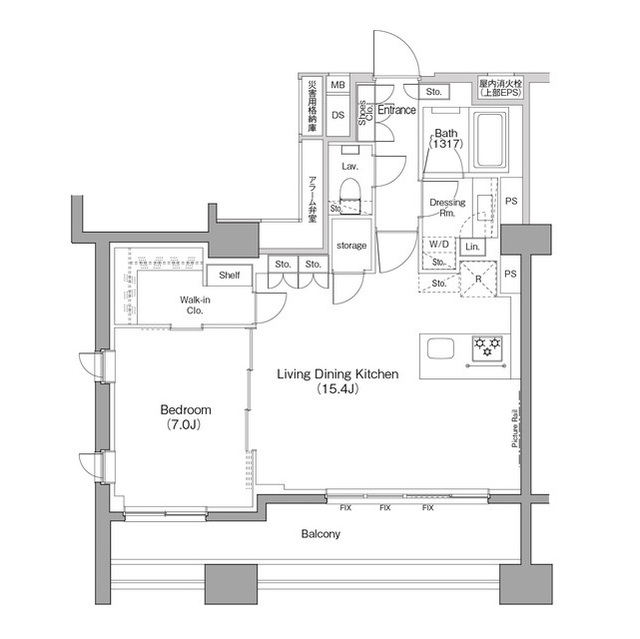 ザ・パークハビオ木場の間取図