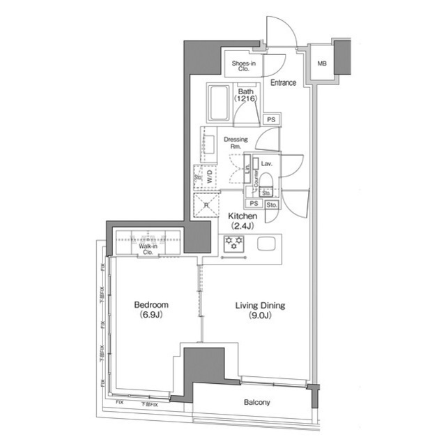ザ・パークハビオ日本橋馬喰町の間取図
