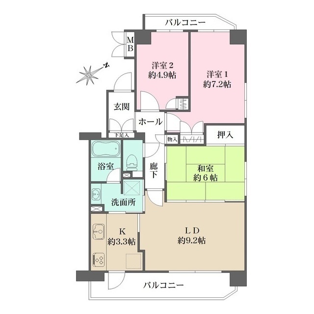 フィオーレ深川の間取図