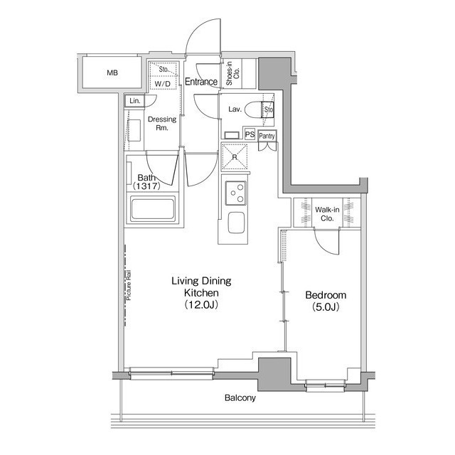 ザ・パークハビオ住吉の間取図