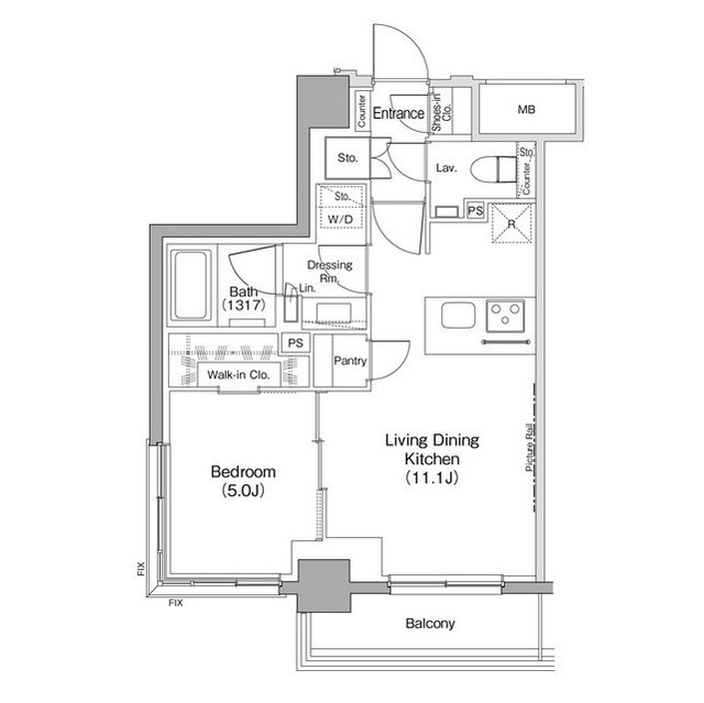 ザ・パークハビオ住吉の間取図