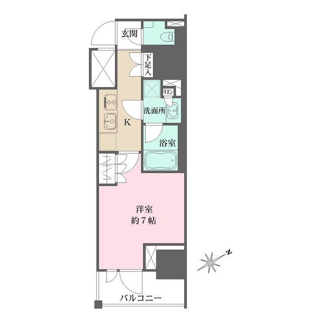 ザ・パークワンズ門前仲町の間取図