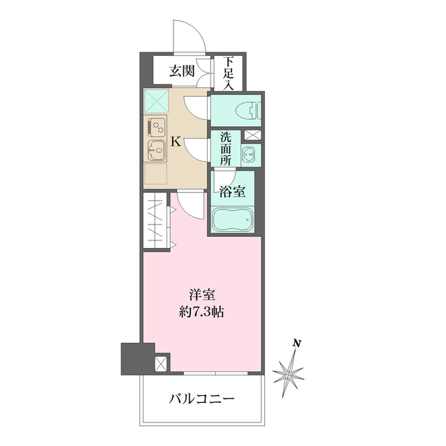 ベルフェリーク木場の間取図
