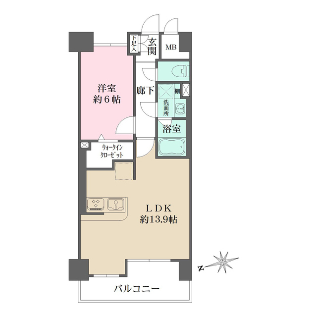 パークフラッツ日本橋馬喰町の間取図