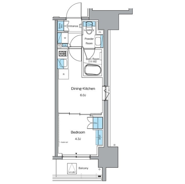 ルフォンプログレ秋葉原ＥＡＳＴの間取図