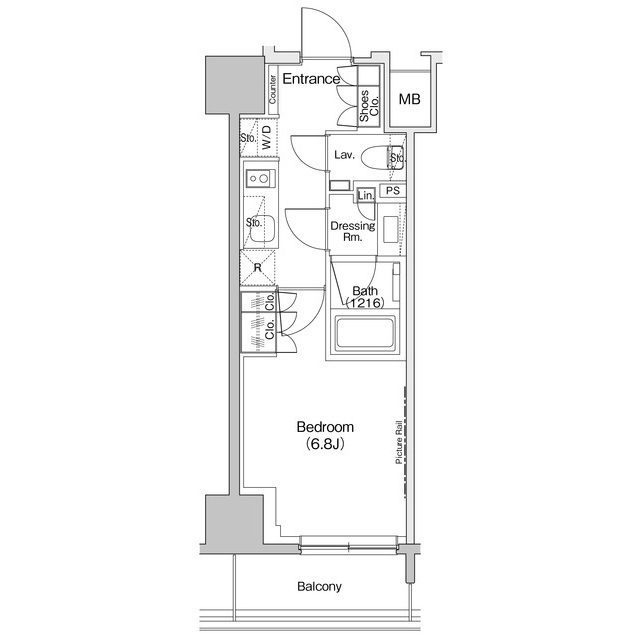 ザ・パークハビオ入谷の間取図