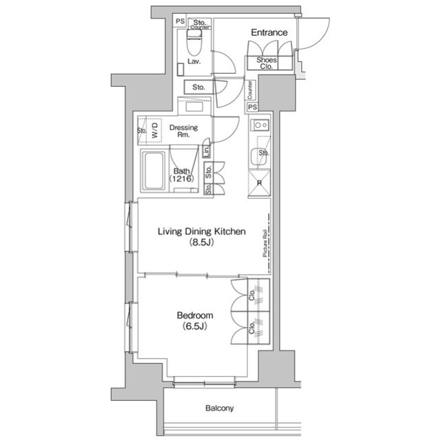 ザ・パークハビオ入谷の間取図