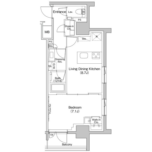 ザ・パークハビオ入谷の間取図