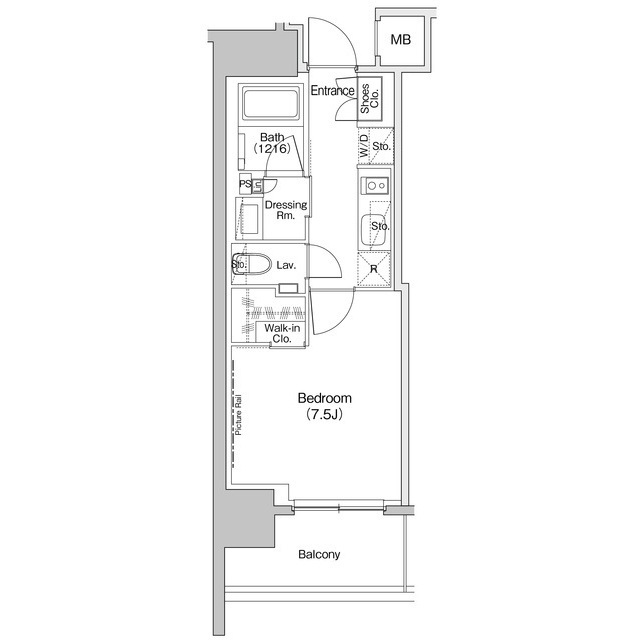 ザ・パークハビオ元浅草プレイスの間取図