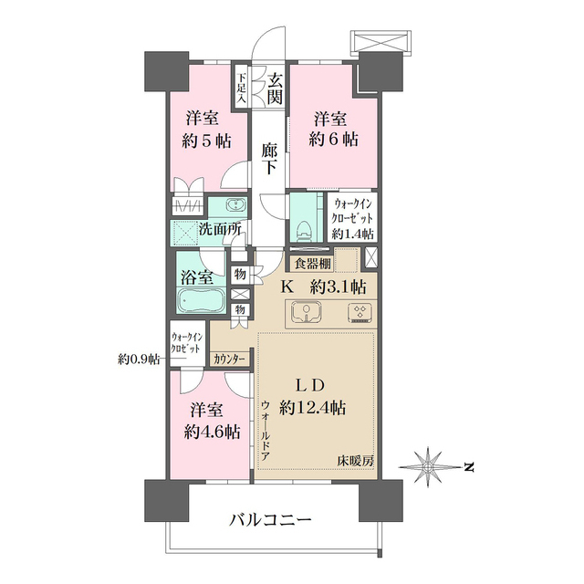 猿江恩賜公園レジデンスの間取図