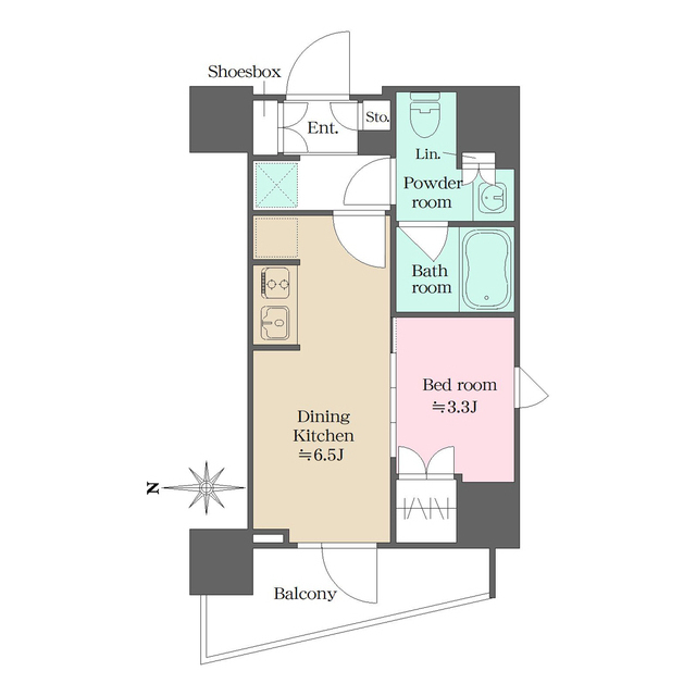 ウエリスアーバン錦糸町の間取図