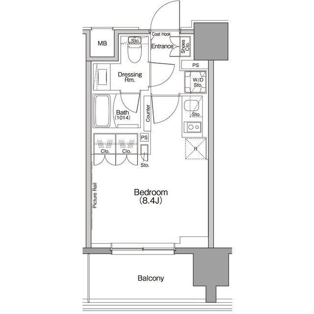 ザ・パークハビオ行徳駅前の間取図