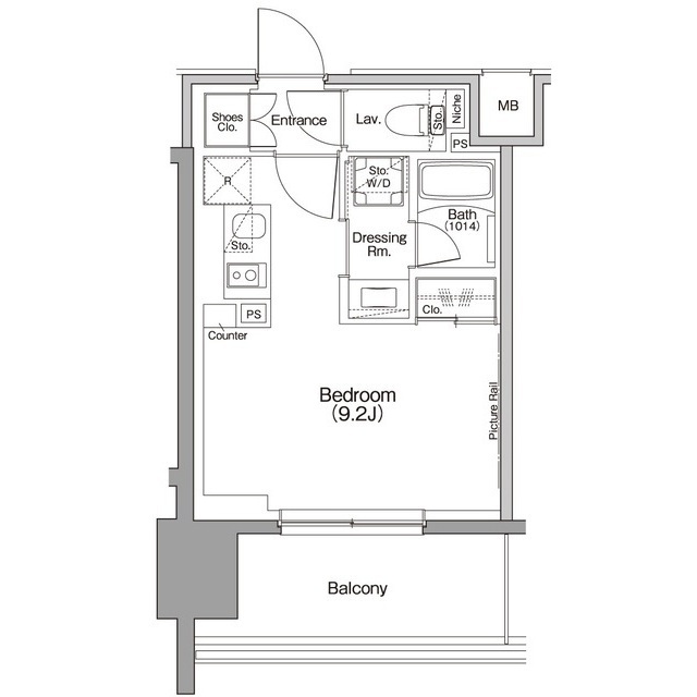 ザ・パークハビオ行徳駅前の間取図