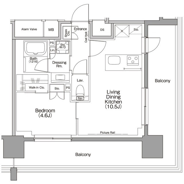 ザ・パークハビオ行徳駅前の間取図