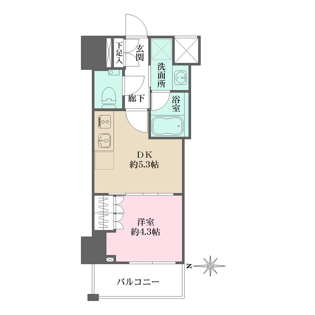 ザ・パークワンズ深川門前仲町の間取図
