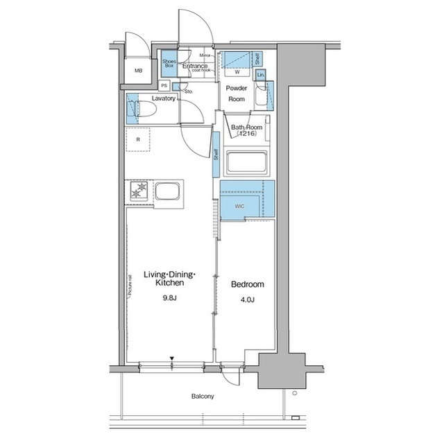 ルフォンプログレ秋葉原マークスの間取図