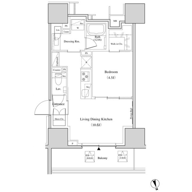 ザ・パークハビオ北千住の間取図