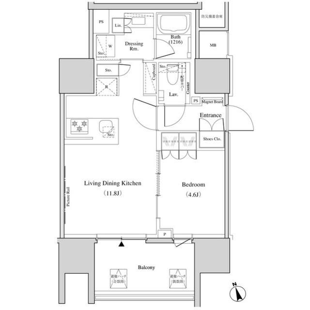 ザ・パークハビオ北千住の間取図