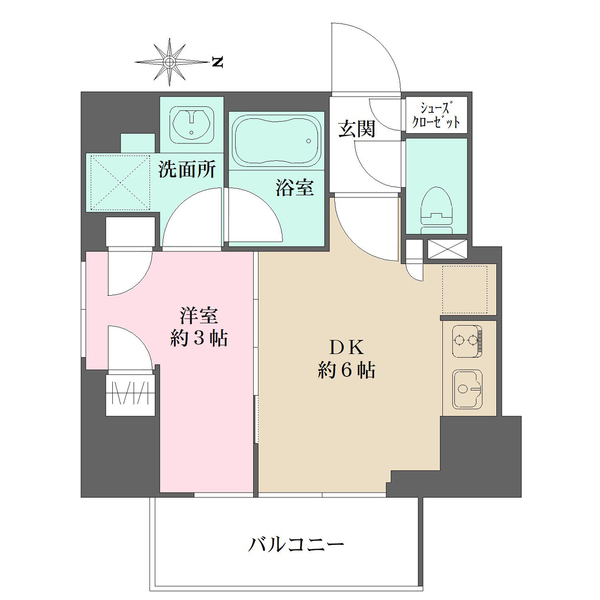 プライムアーバン西日暮里フロントの間取図