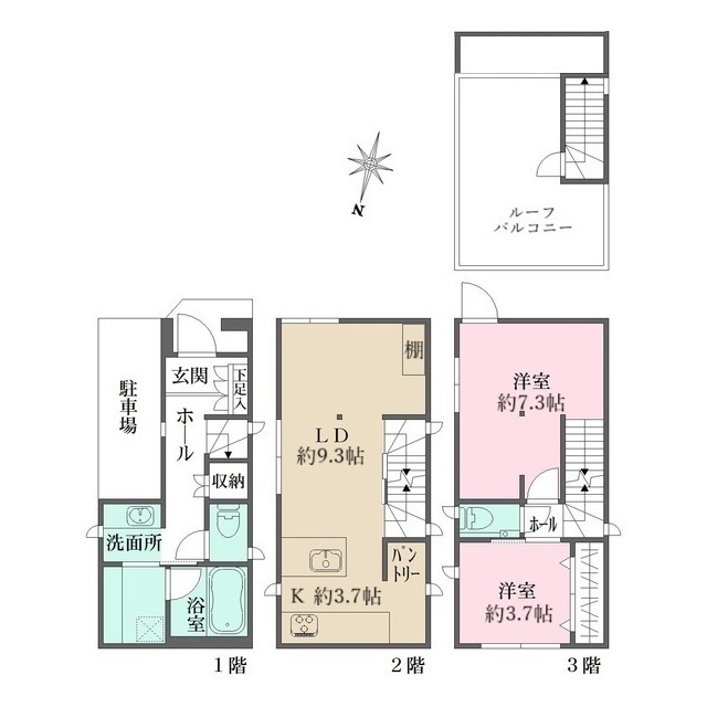 文京区小石川１丁目戸建の間取図