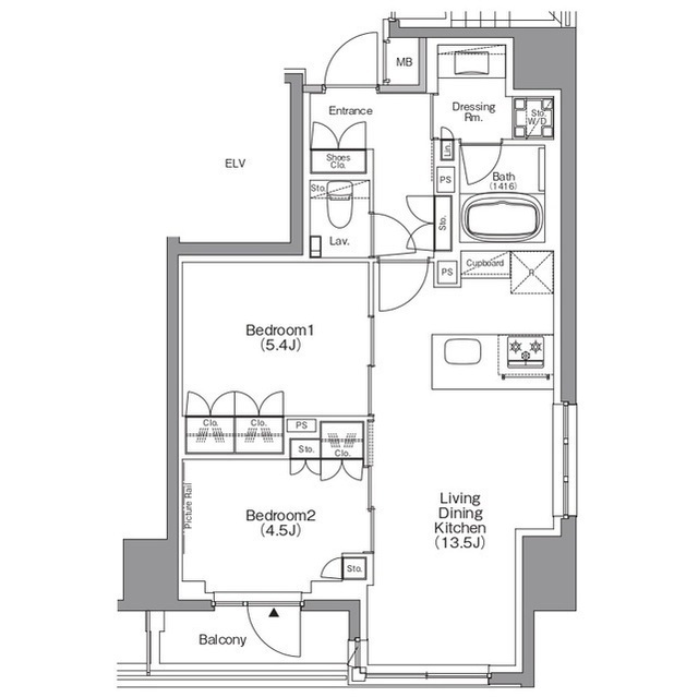 ザ・パークハビオ本所吾妻橋の間取図