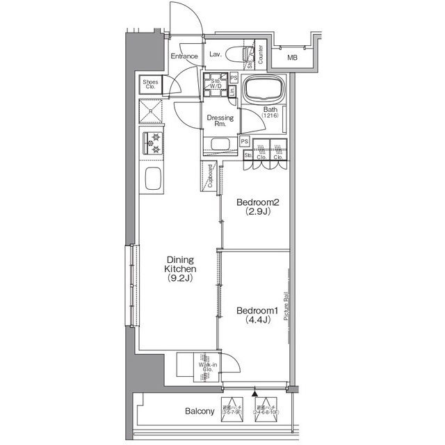 ザ・パークハビオ本所吾妻橋の間取図
