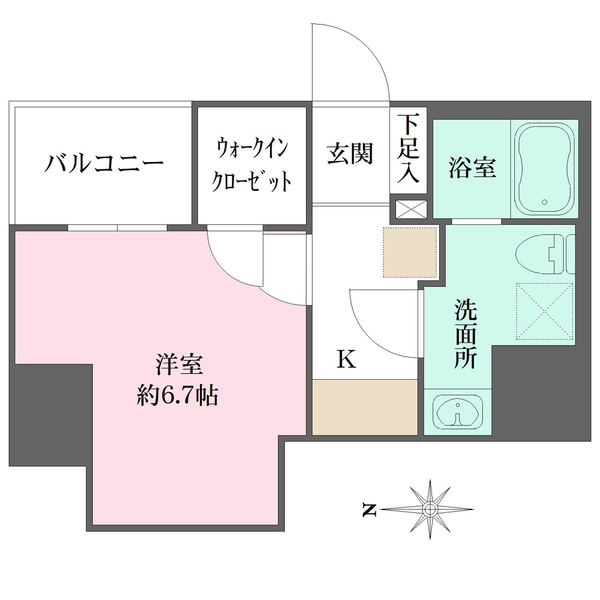 コスモリード亀戸の間取図