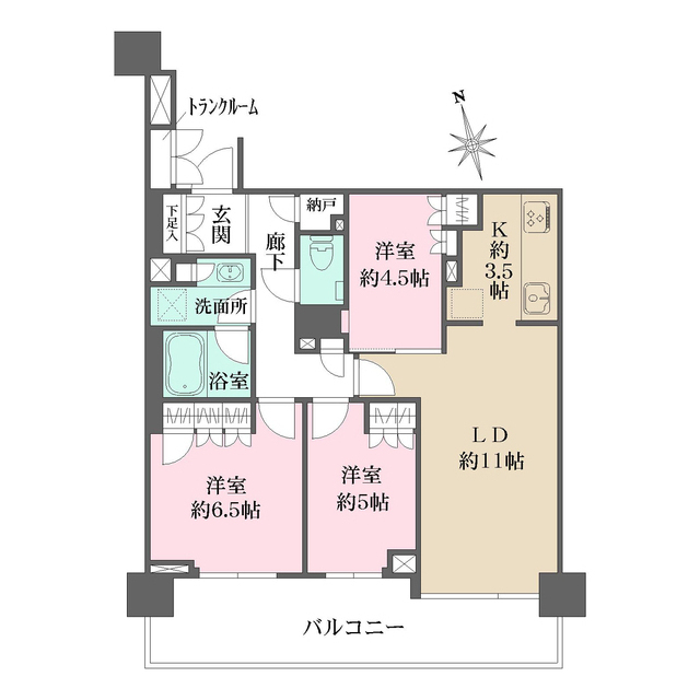 ザ・パークハウス船堀テラスの間取図