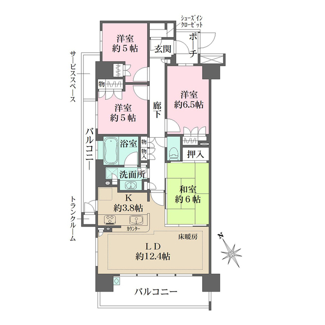 フェアテラス下総中山の間取図
