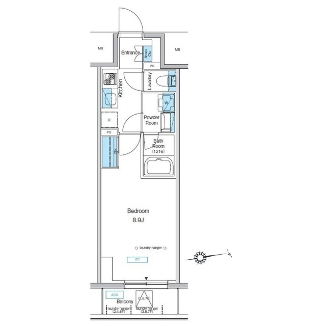 プレディアコート北千住の間取図