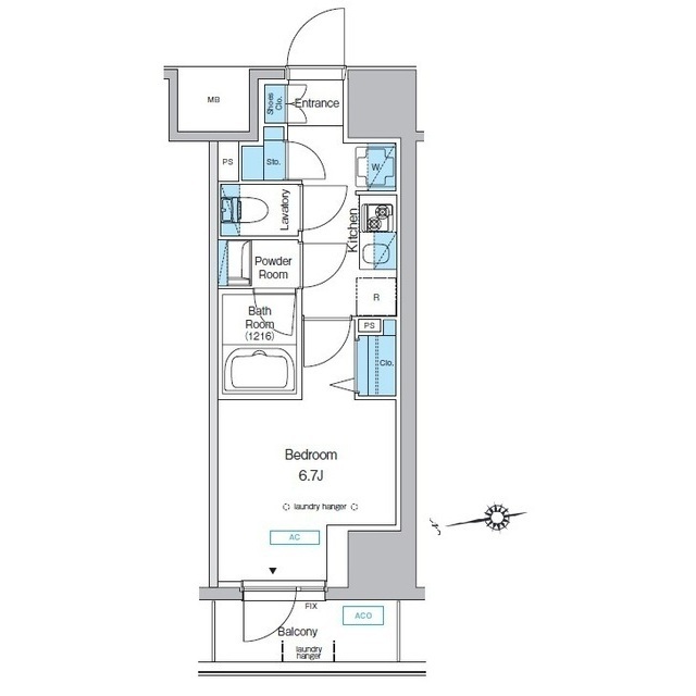 プレディアコート北千住の間取図