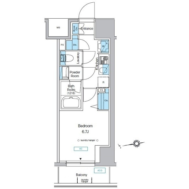 プレディアコート北千住の間取図