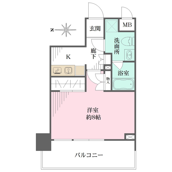 メインステージ横浜の間取図