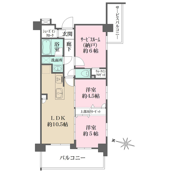 ブリシア横浜大口の間取図