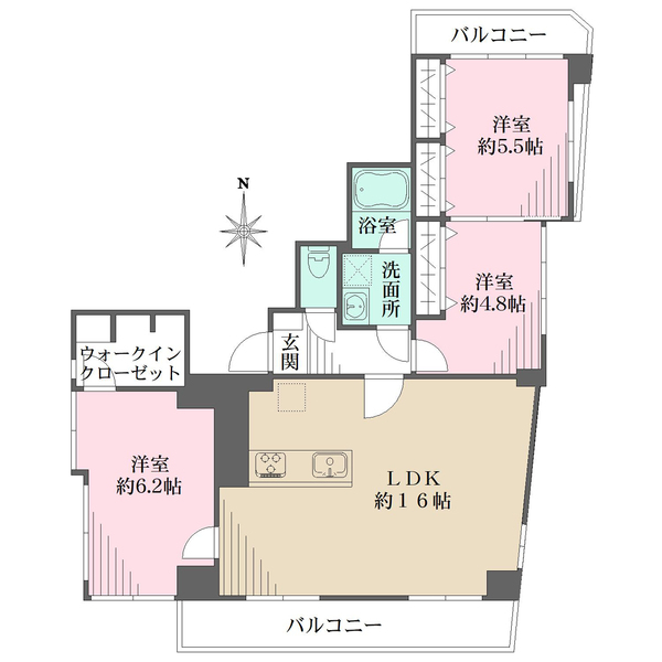 MJハイツの間取図