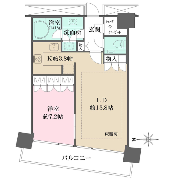M.M.TOWERS FORESIS L棟の間取図