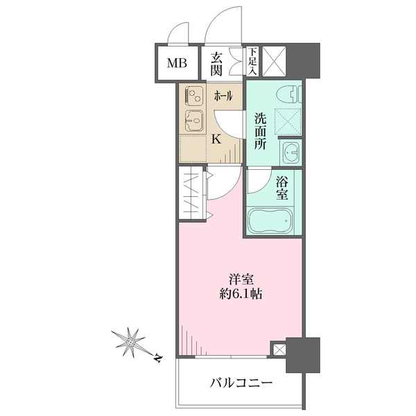 MAXIV　阪東橋 TWIN EASTの間取図