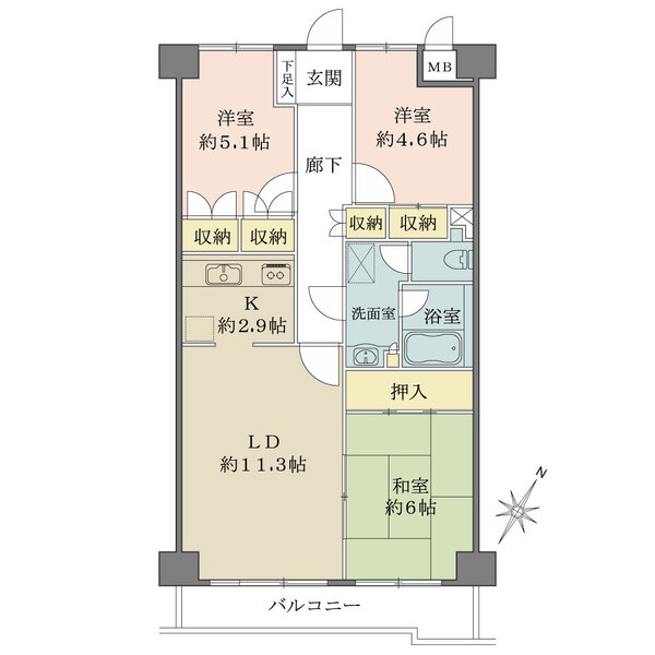 藤和相模原コープの間取図