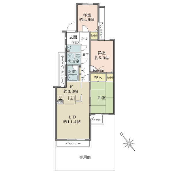 藤和ライブタウン相模原の間取図
