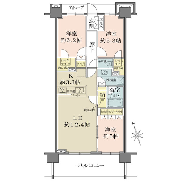 ザ・パークハウス追浜の間取図