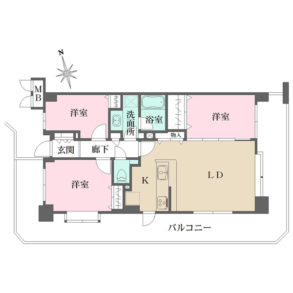 藤和シティホームズセンター南の間取図