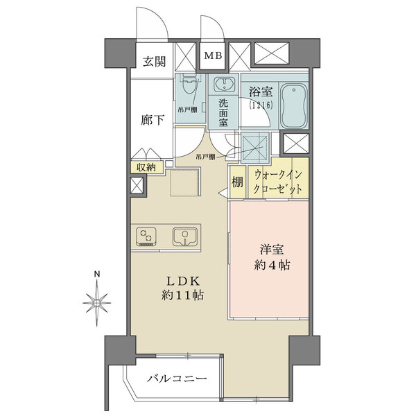 ライオンズマンション高砂の間取図